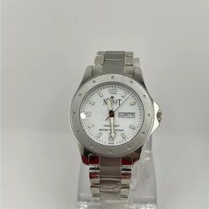 Nicolet Watch 1886 Swiss Made Stainless Steel Water Resistant #163 running